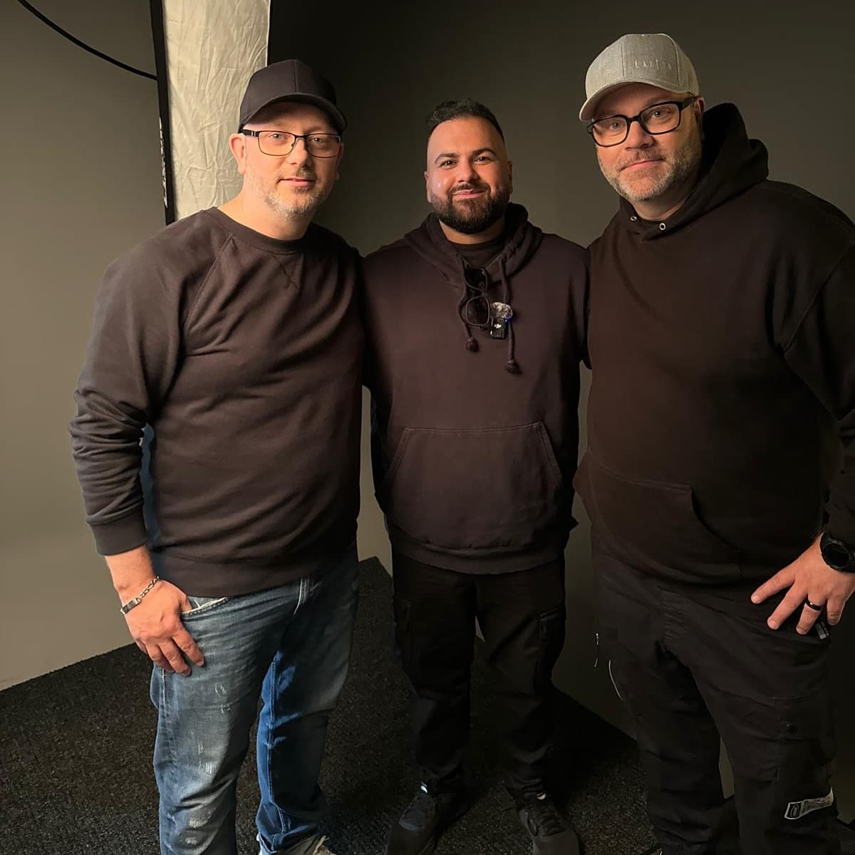 Tony Martinsson, Danjal Kanani och Niclas Laaksonen, grundarna av GHOST